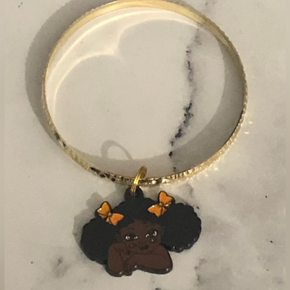 Kids Melanin Charm Bangles - Picture 2 of 8